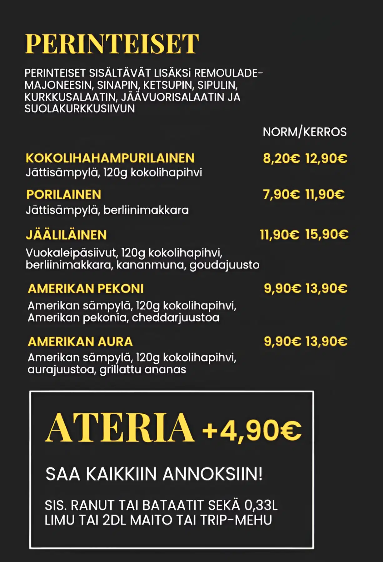 Perinteiset annokset part 1