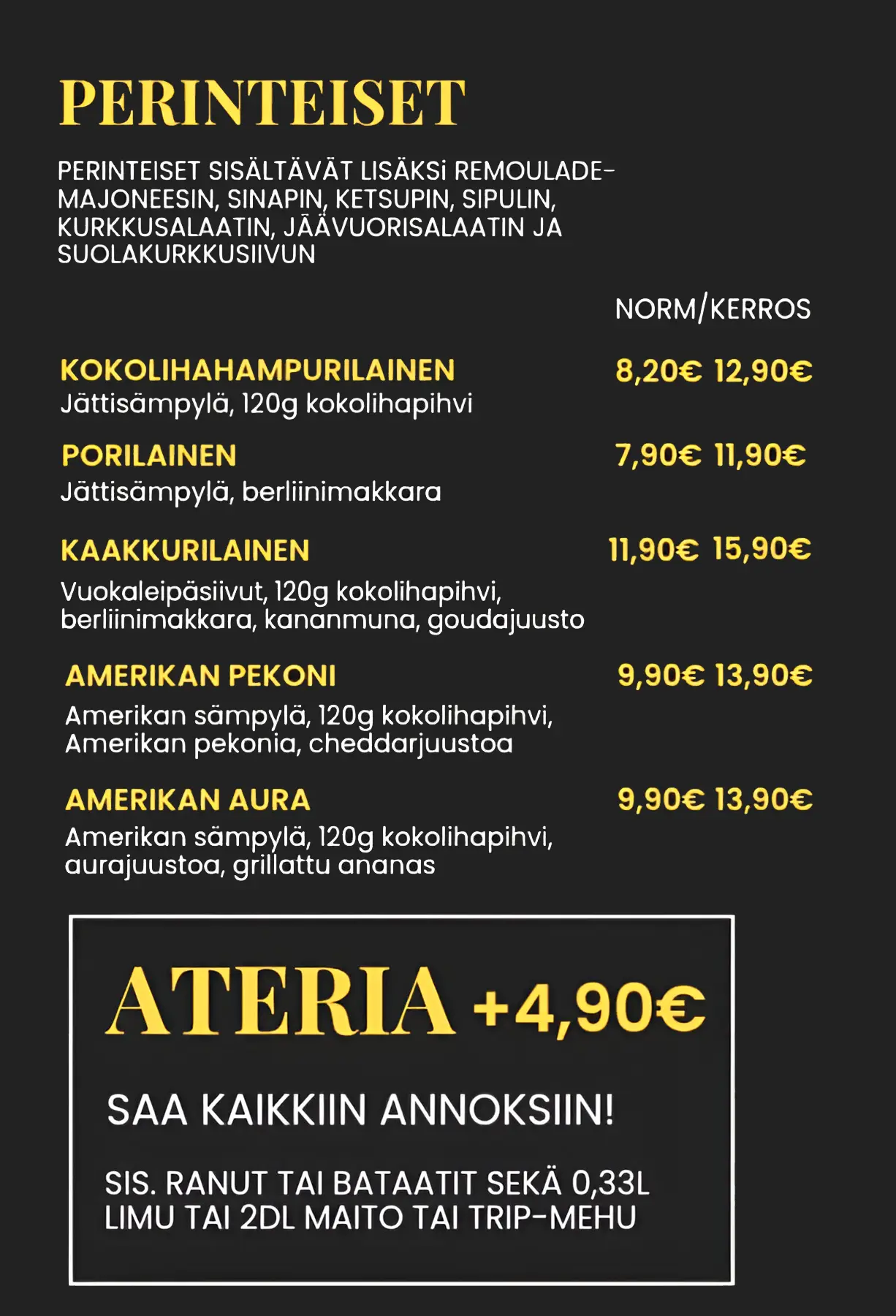 Perinteiset annokset part 1