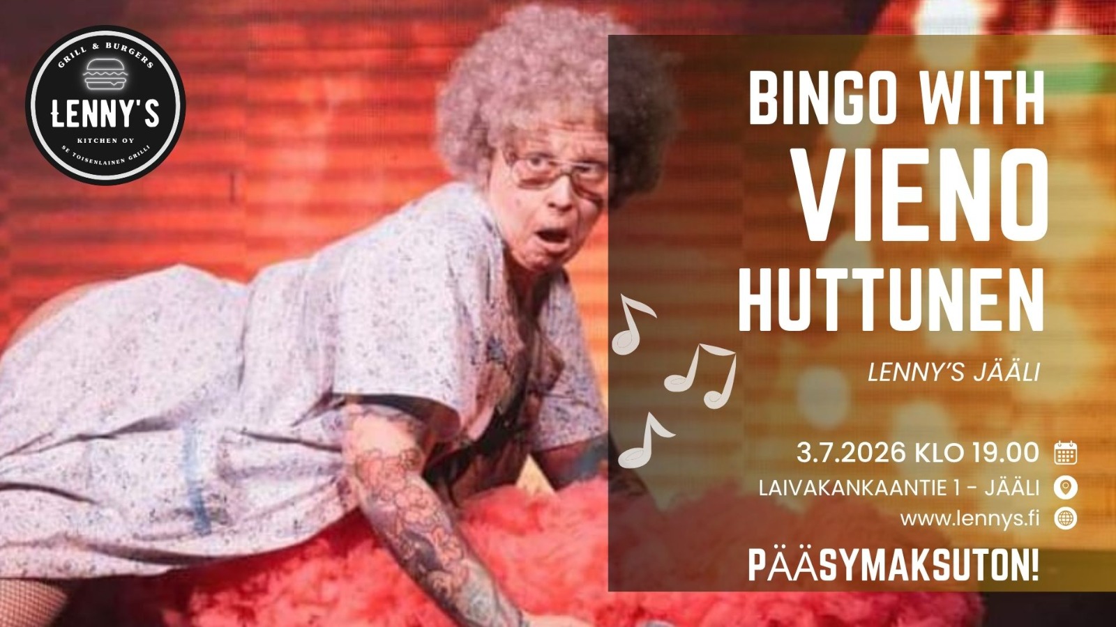 Bingo with Vieno Huttunen tapahtumakuva.